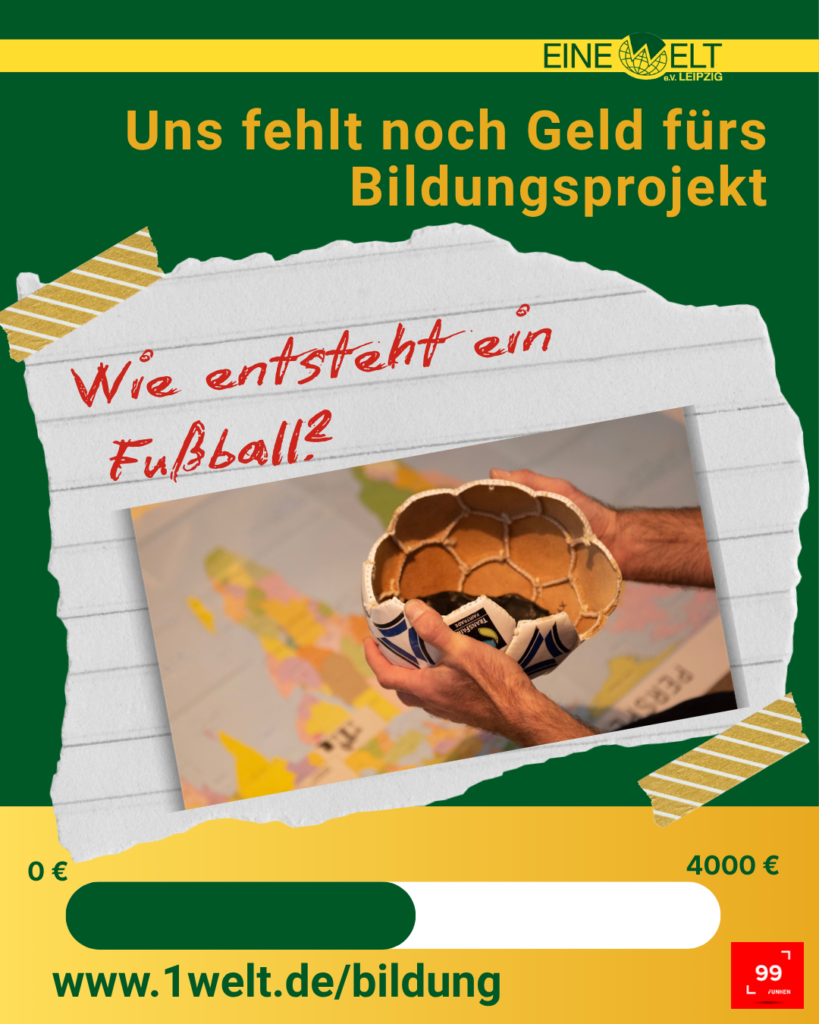 Bild von einem aufgeschnittenen Fußbal