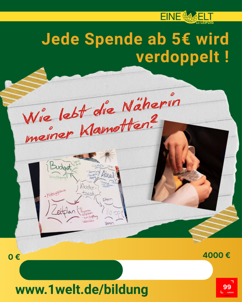Hände halten ein Washinglabel
