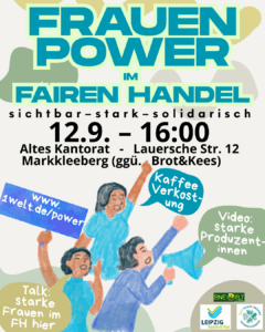 Frauen halten Schilder hoch